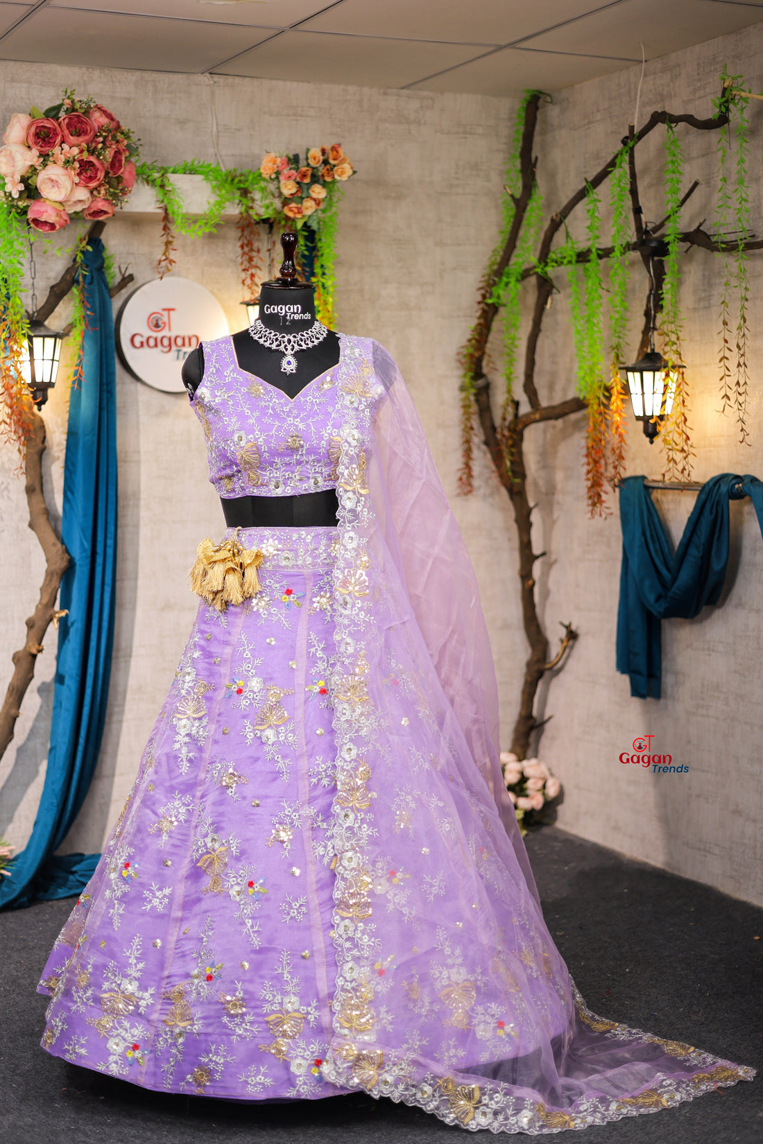 Best premium Organza Silk embrodery work and designer blouse perfect fit for festival And every Event