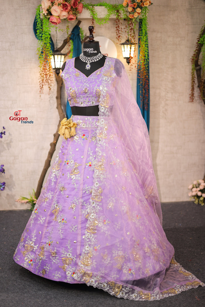 Best premium Organza Silk embrodery work and designer blouse perfect fit for festival And every Event