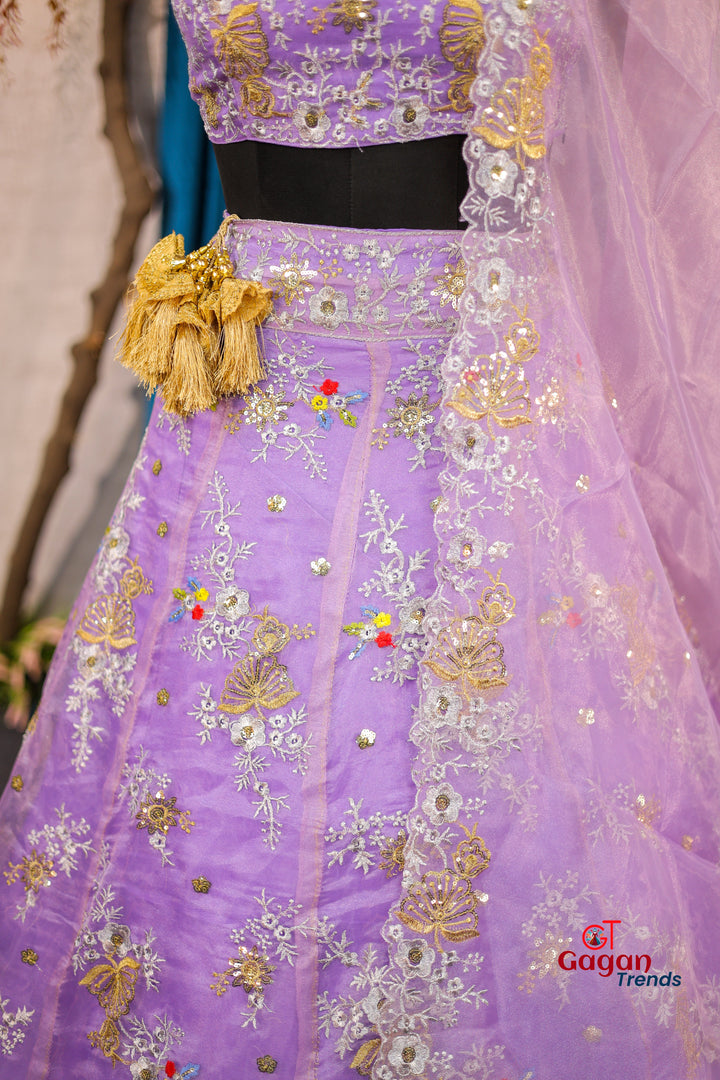 Best premium Organza Silk embrodery work and designer blouse perfect fit for festival And every Event
