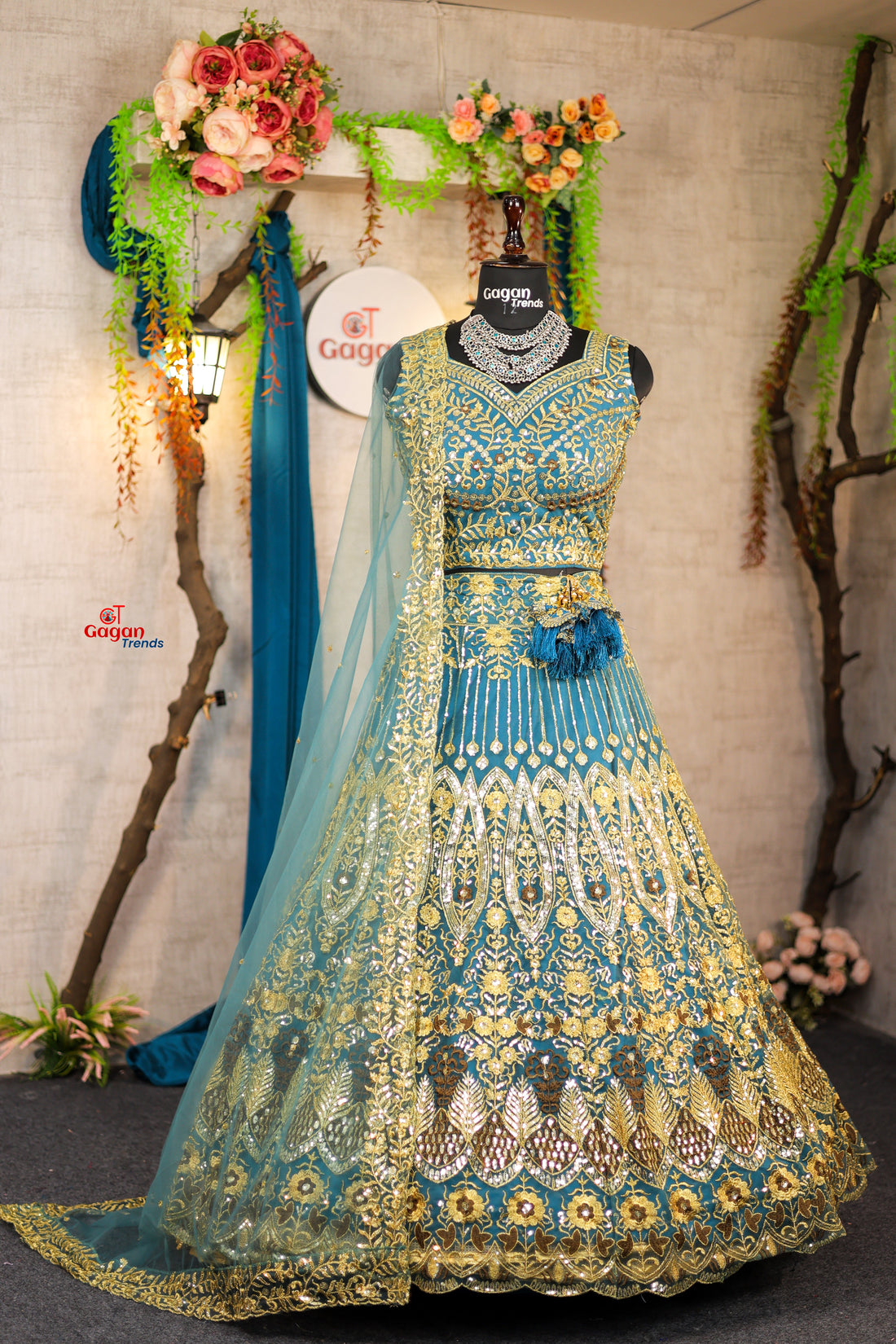 Best premium Lehenga with attactive  designer blouse perfect fit for festival And every party wear.
