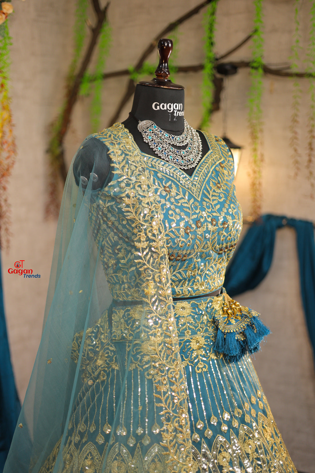 Best premium Lehenga with attactive  designer blouse perfect fit for festival And every party wear.
