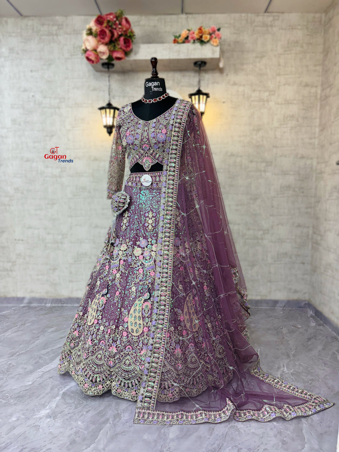 Light Purpule premium Coding Sequins work and designer blouse perfect fit for you