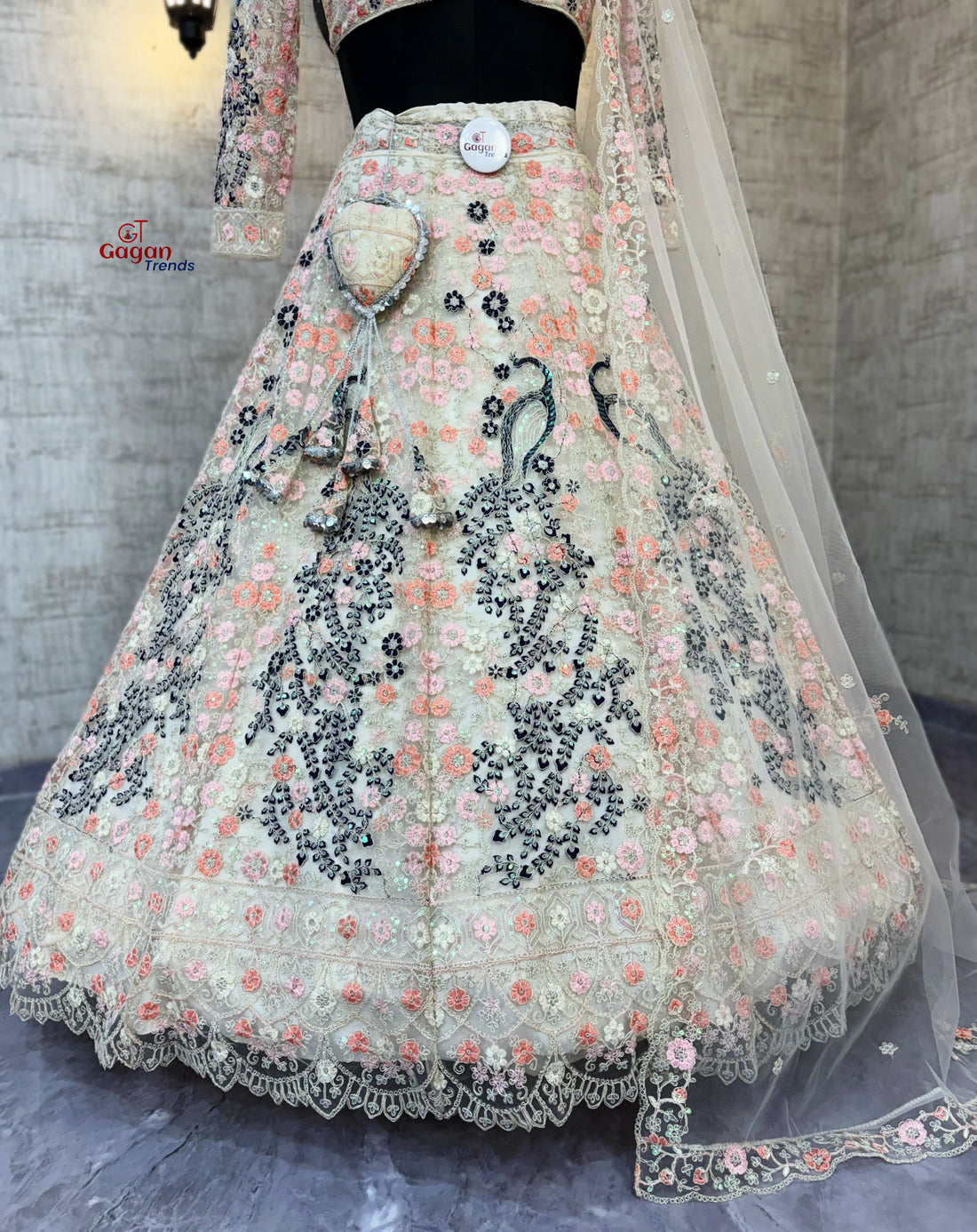 Soft Butterfly Net Lehenga with Coding Sequins Work – Wedding & Party Wear | Gagan Trends