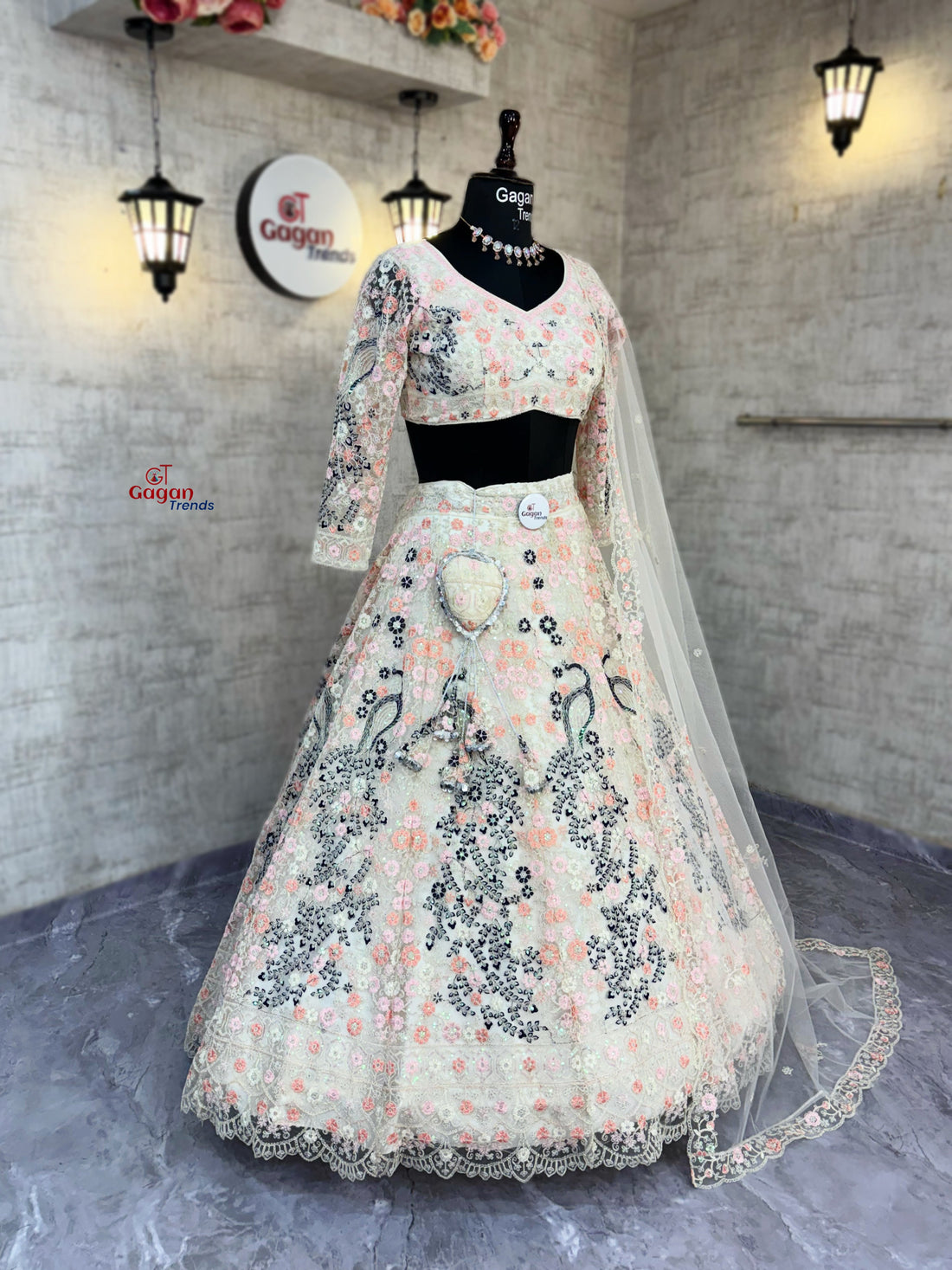 Soft Butterfly Net Lehenga with Coding Sequins Work – Wedding & Party Wear | Gagan Trends