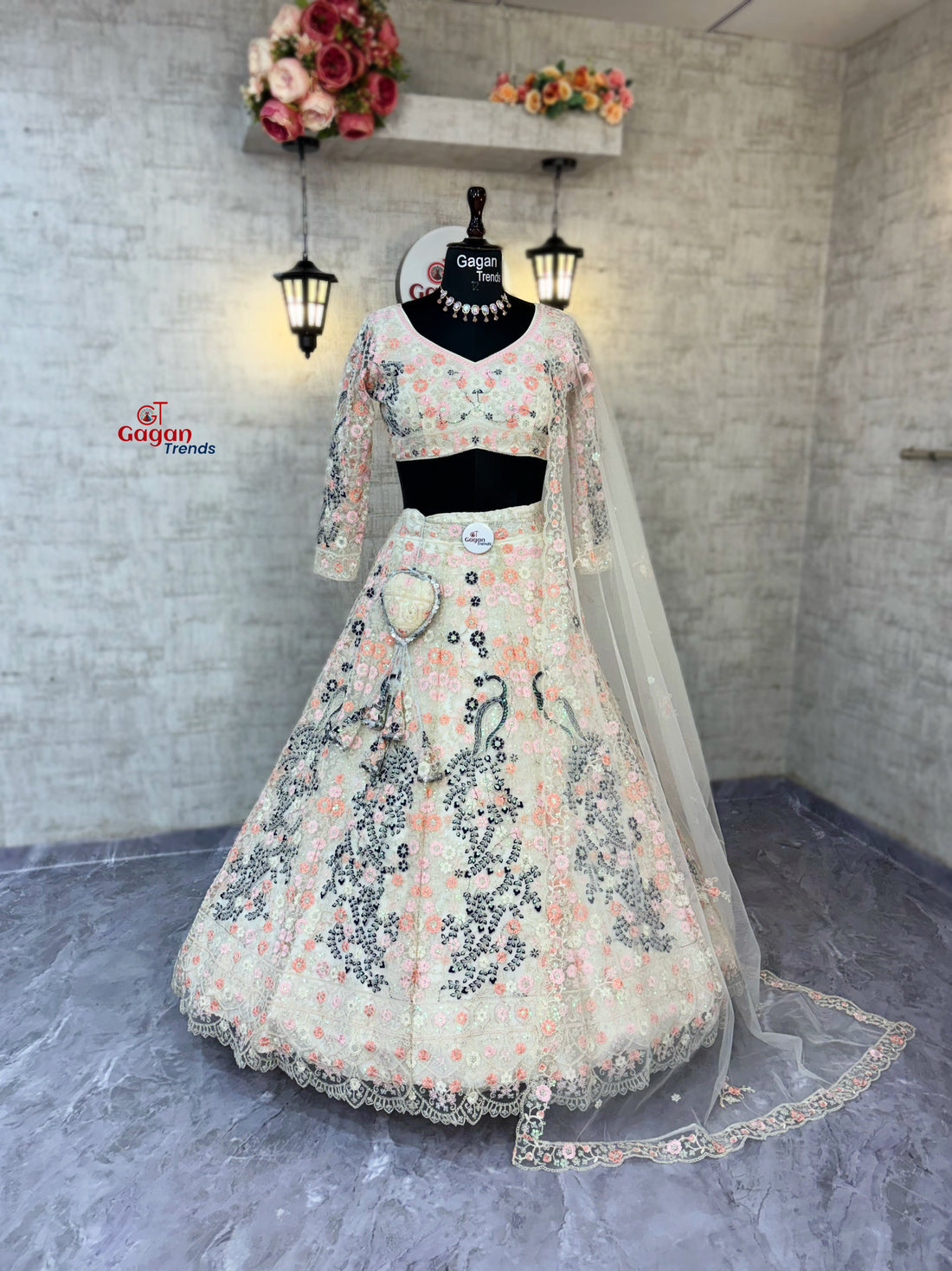 Soft Butterfly Net Lehenga with Coding Sequins Work – Wedding & Party Wear | Gagan Trends
