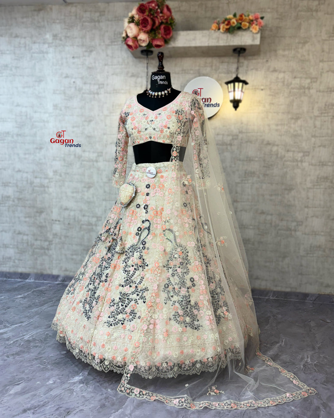 Soft Butterfly Net Lehenga with Coding Sequins Work – Wedding & Party Wear | Gagan Trends