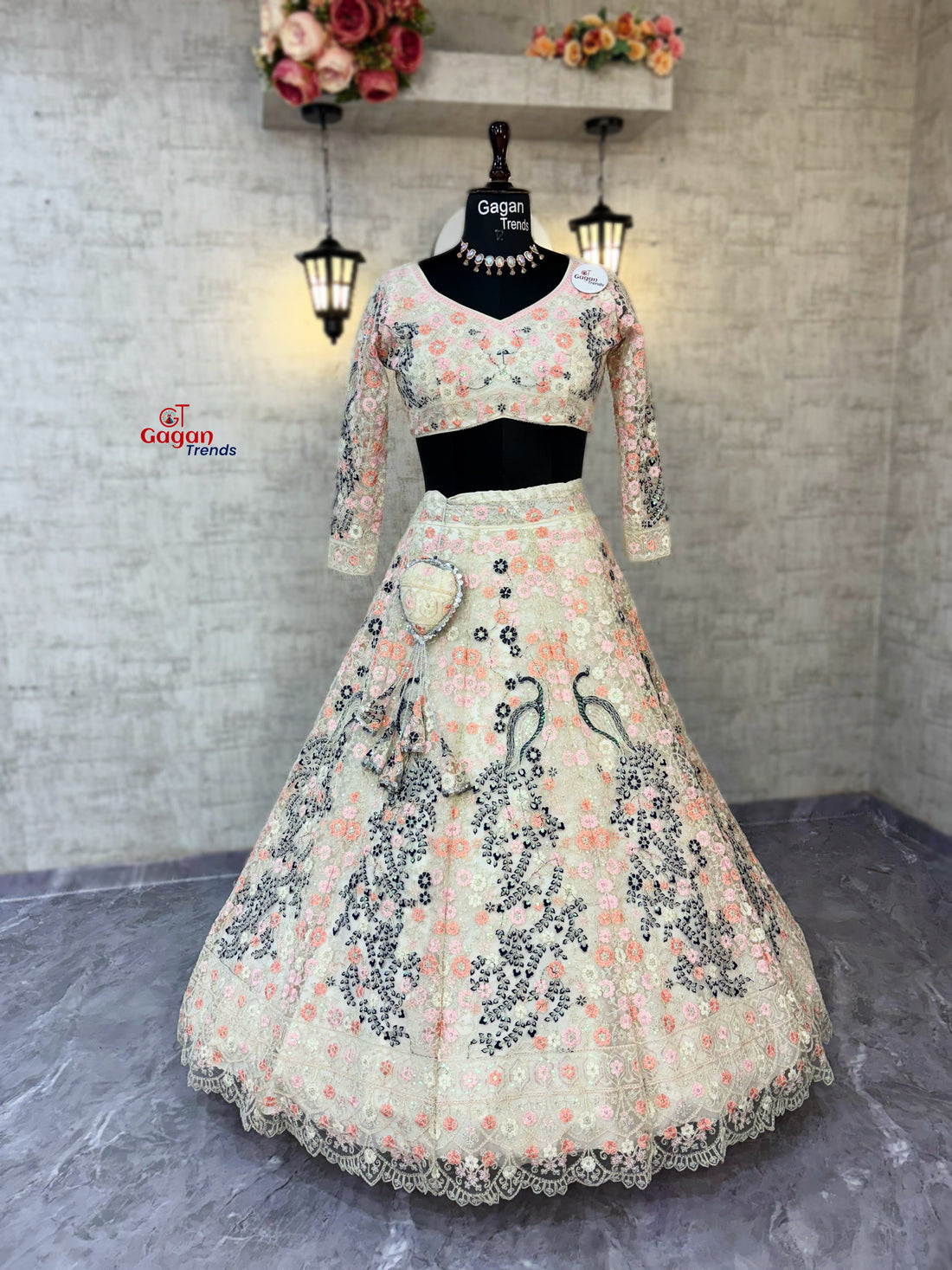 Soft Butterfly Net Lehenga with Coding Sequins Work – Wedding & Party Wear | Gagan Trends