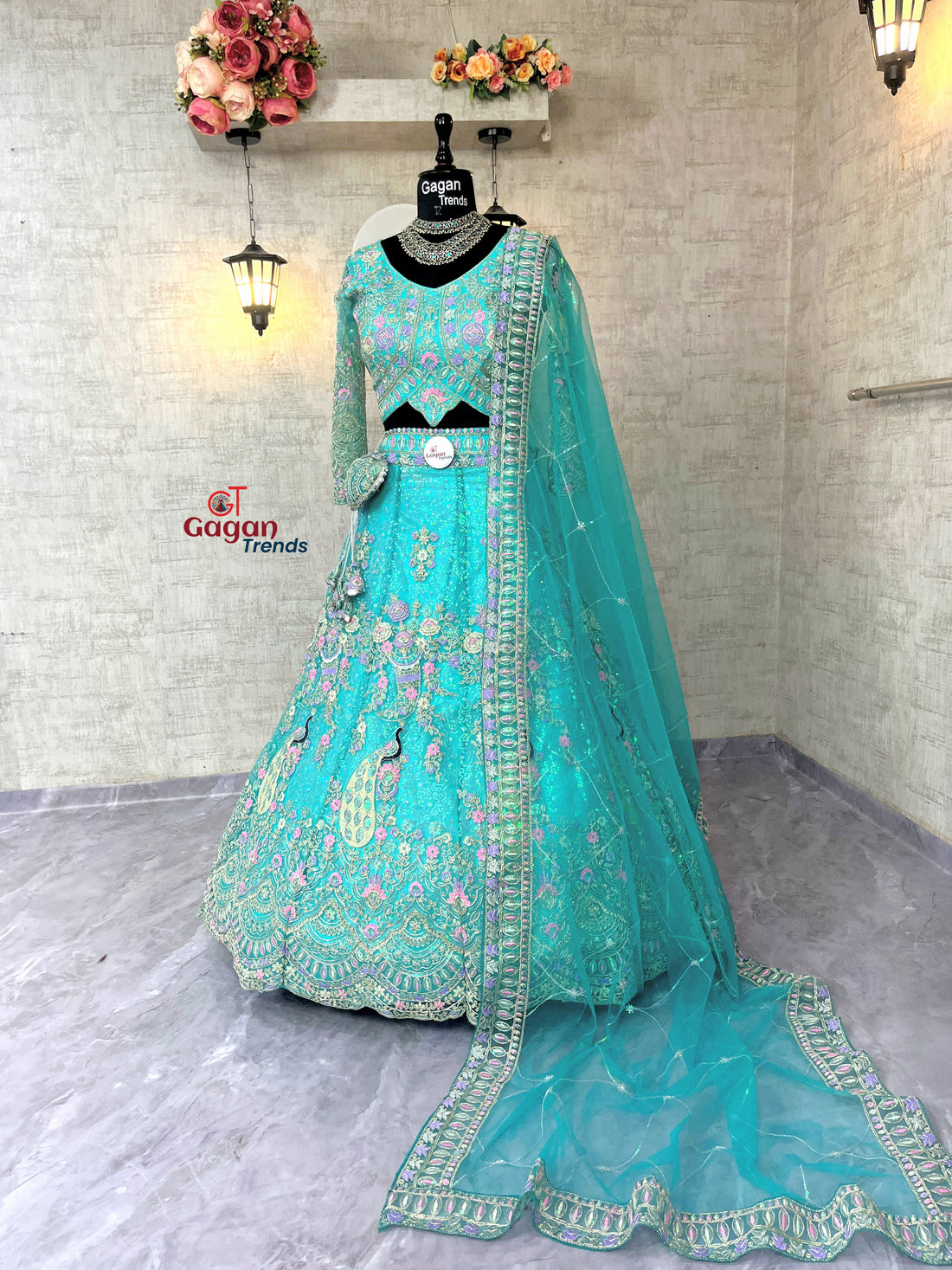 Rama colour premium Coding Sequins work and designer blouse perfect fit for you\