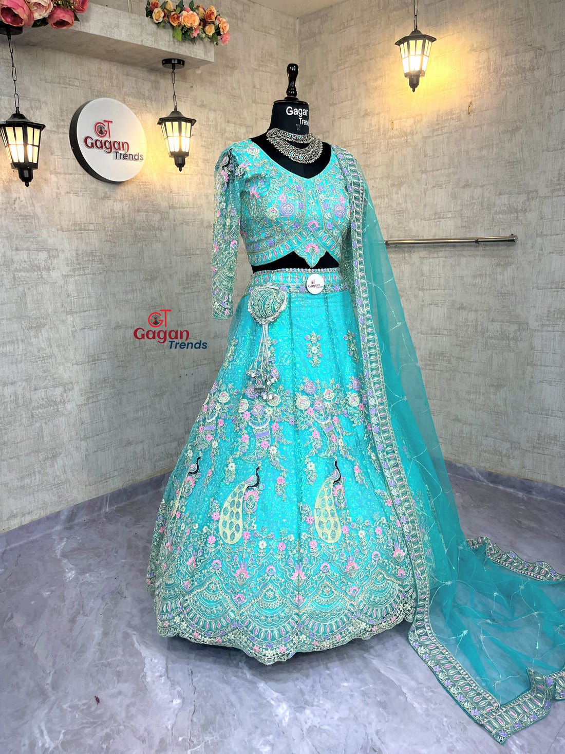 Rama colour premium Coding Sequins work and designer blouse perfect fit for you\