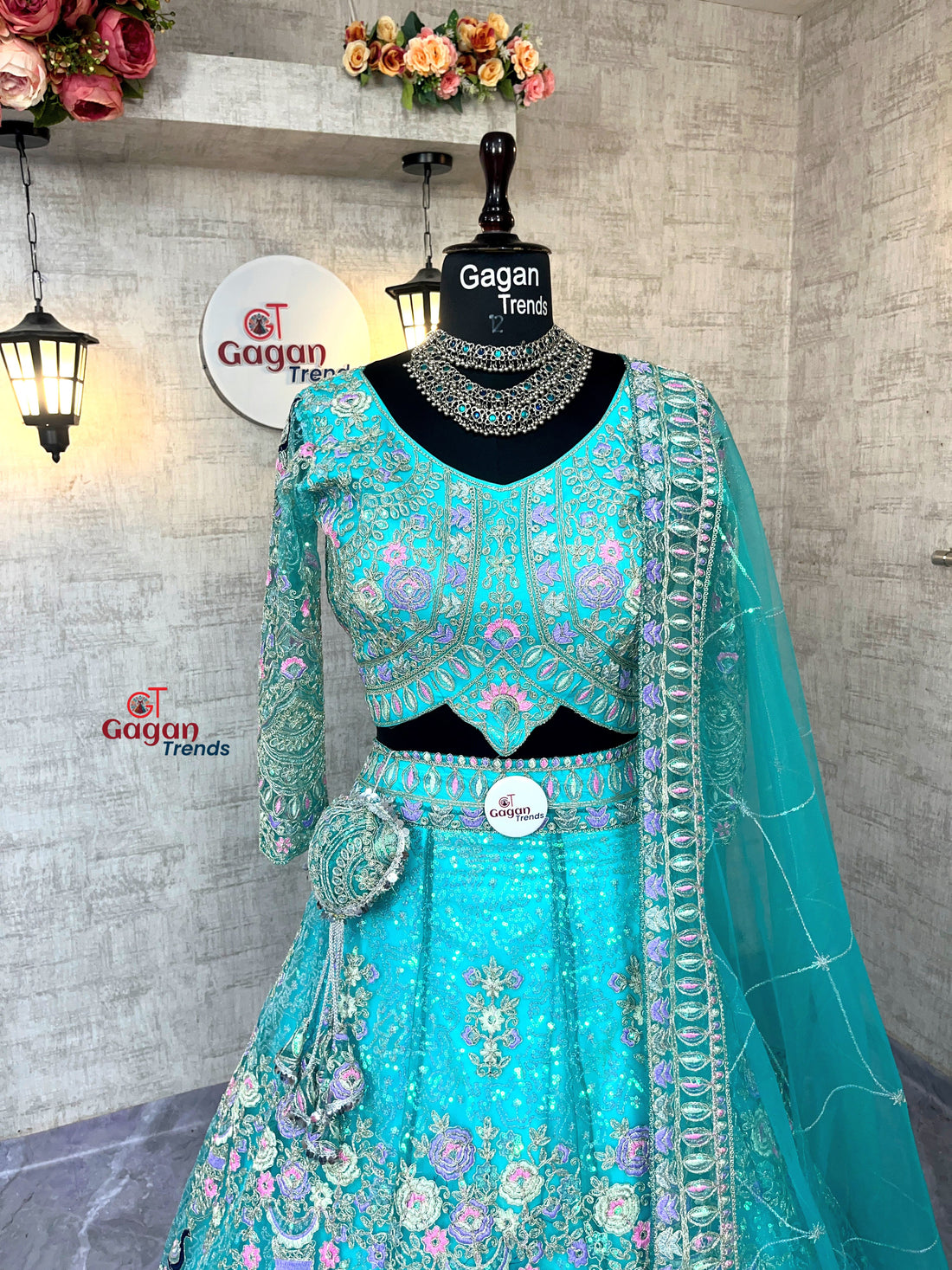 Rama colour premium Coding Sequins work and designer blouse perfect fit for you\