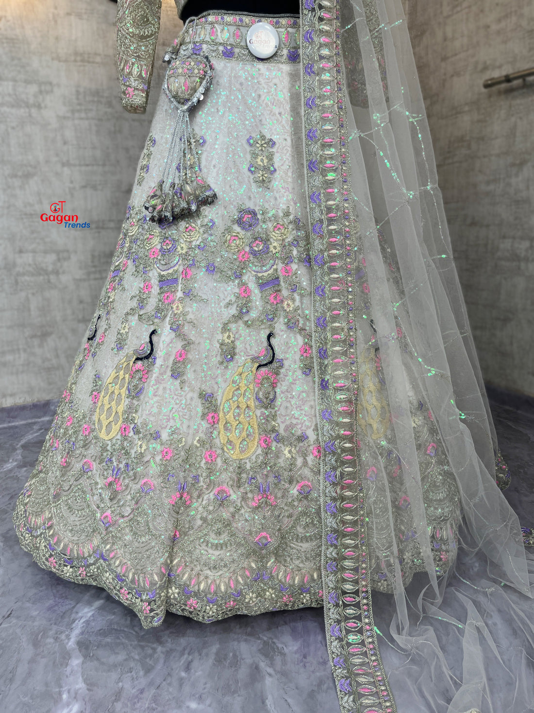 Off white  premium Coding Sequins work and designer blouse perfect fit for you