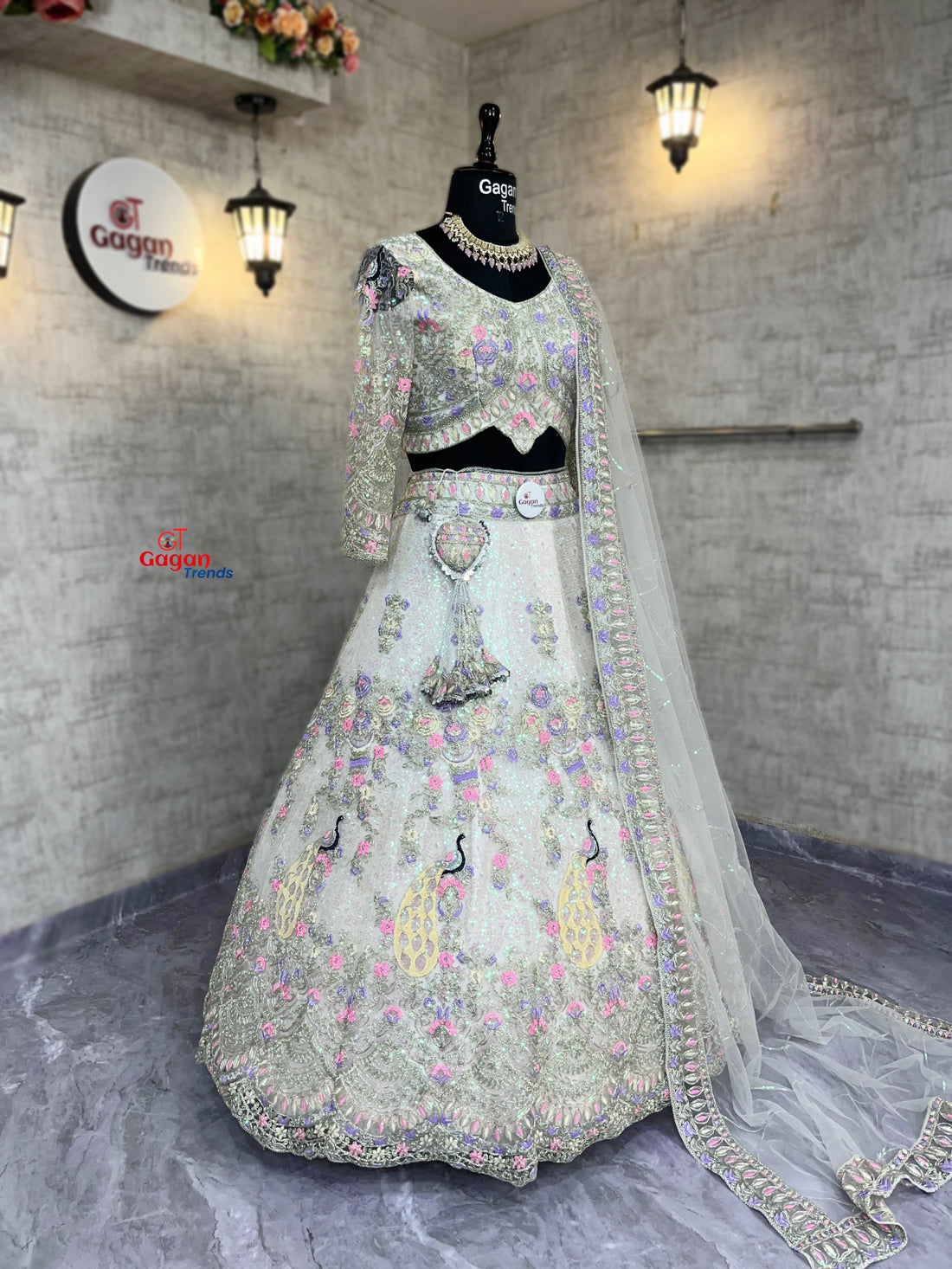 Off white  premium Coding Sequins work and designer blouse perfect fit for you
