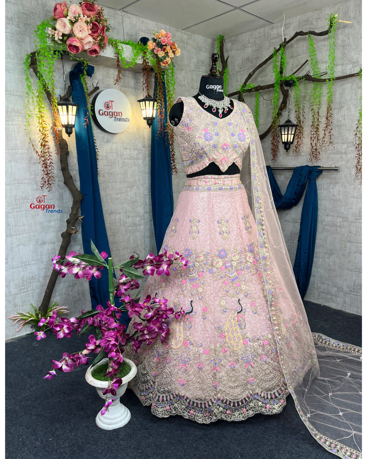 Pink colour premium Coding Sequins work and designer blouse perfect fit for you