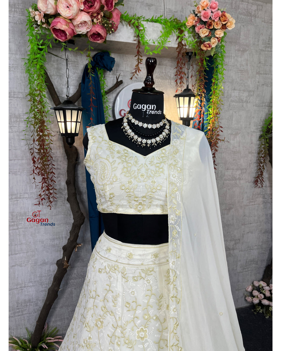 Luxurious Faux Georgette Lehenga with Sequins Embroidery & Dupatta – Perfect for Weddings & Party Wear