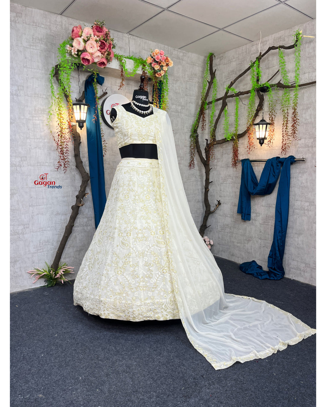 Luxurious Faux Georgette Lehenga with Sequins Embroidery & Dupatta – Perfect for Weddings & Party Wear