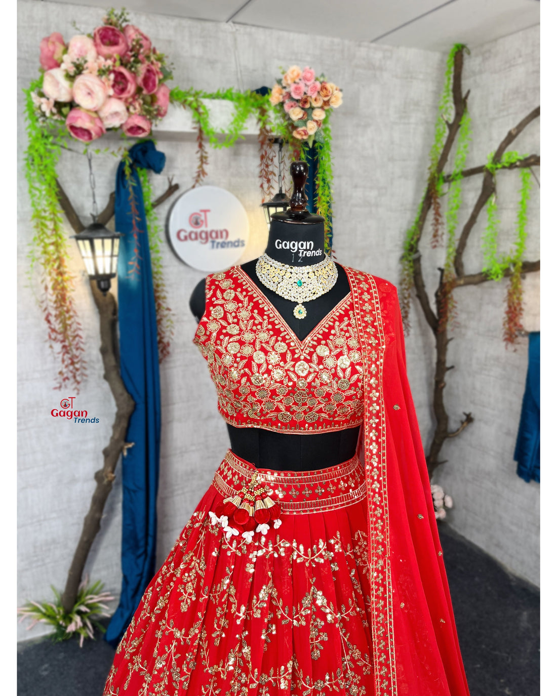 Red  Premium Lehenga with  Designer Blouse – Perfect for Weddings & Festive Glamour