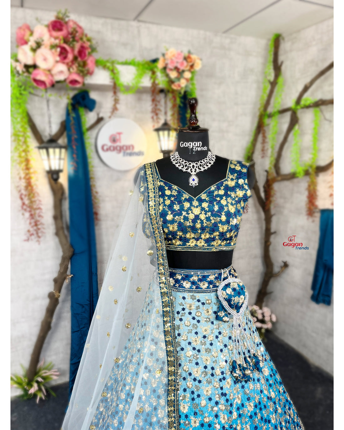 Gorgeous Premium Quality  Embroidered Lehenga with Sequins Work with Dupatta