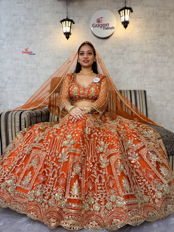 Premium Soft Net Lehenga Choli with Coding Sequins & Dupatta – Glamorous Ethnic Ensemble