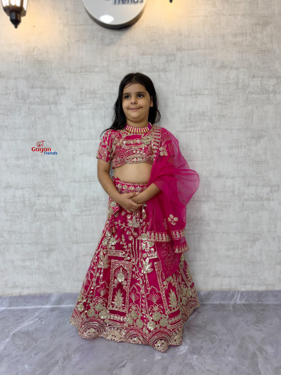 🎀 Girls Soft Net Lehenga Choli with Coding Sequins – Ethnic Wear for 0–18 Years