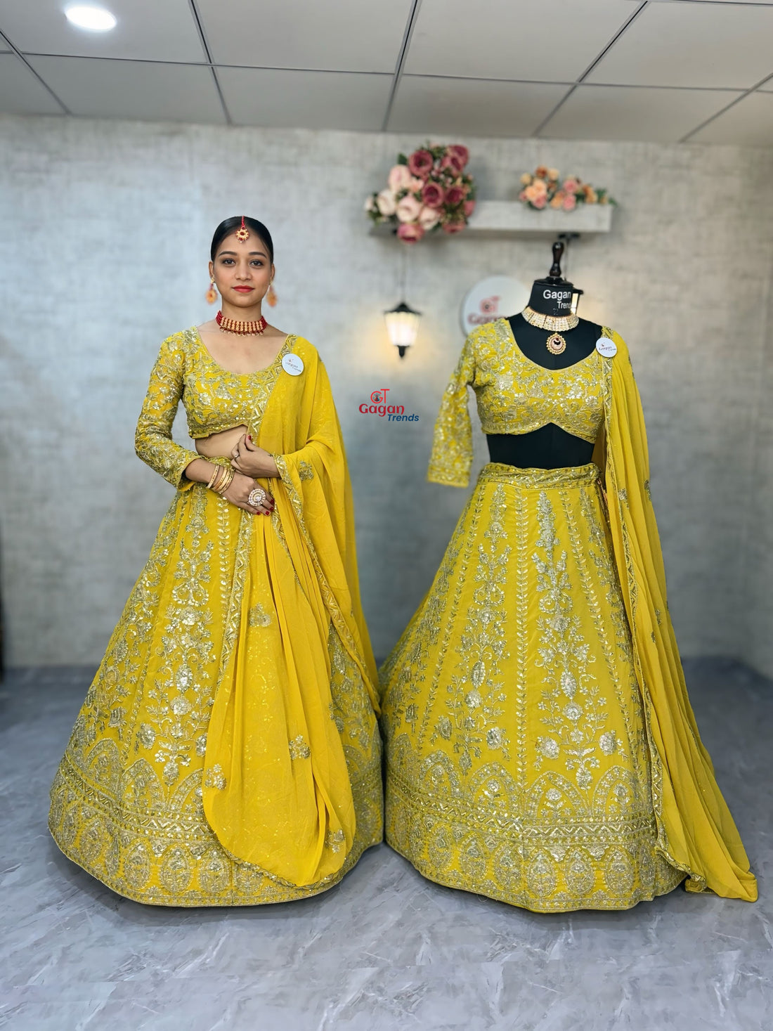 Premium Faux Georgette Coding Sequins Work Lehenga Set – Modern Glam Ethnic Wear