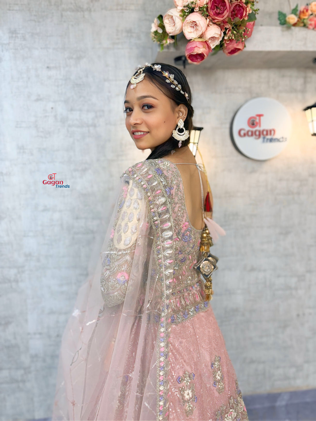 Soft Butterfly Net Lehenga with Coding Sequins Work