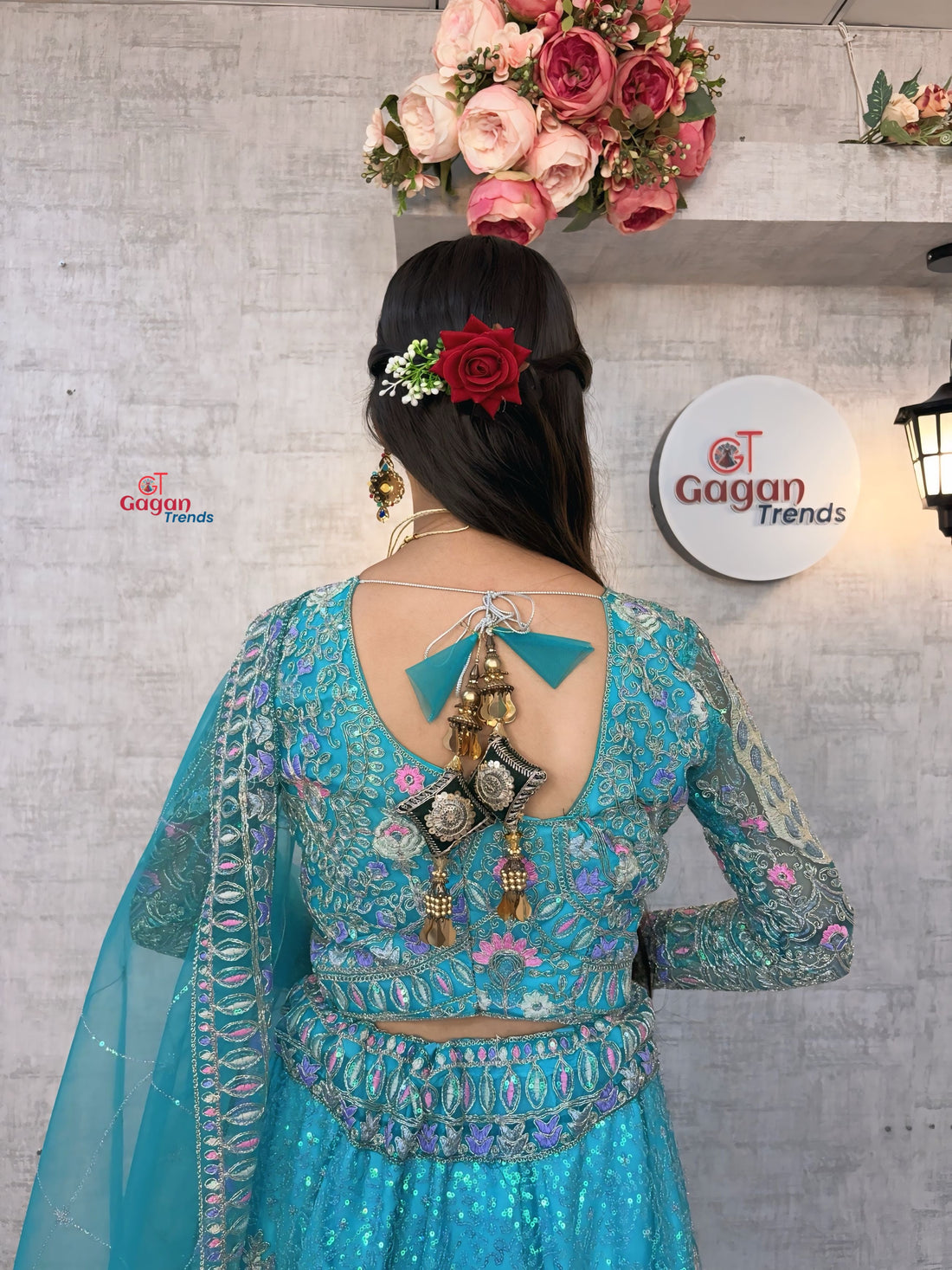 Soft Butterfly Net Lehenga with Coding Sequins Embroidery