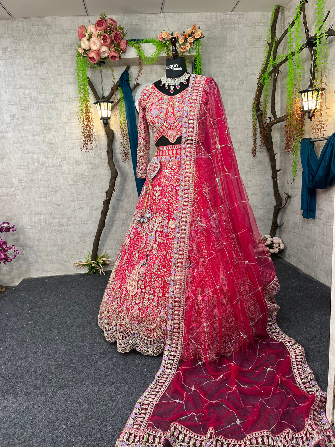 Rani colour premium Coding Sequins work and designer blouse perfect fit for you