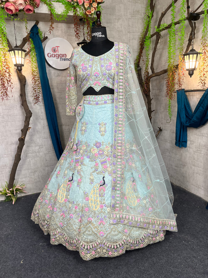 premium Lehenga Coding Sequins work and designer blouse perfect fit for you