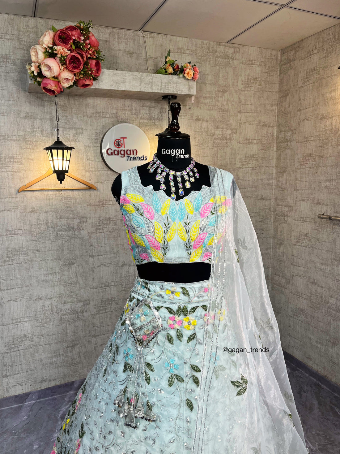 Premium Organza Silk Lehenga Set with Embroidery Sequins Work