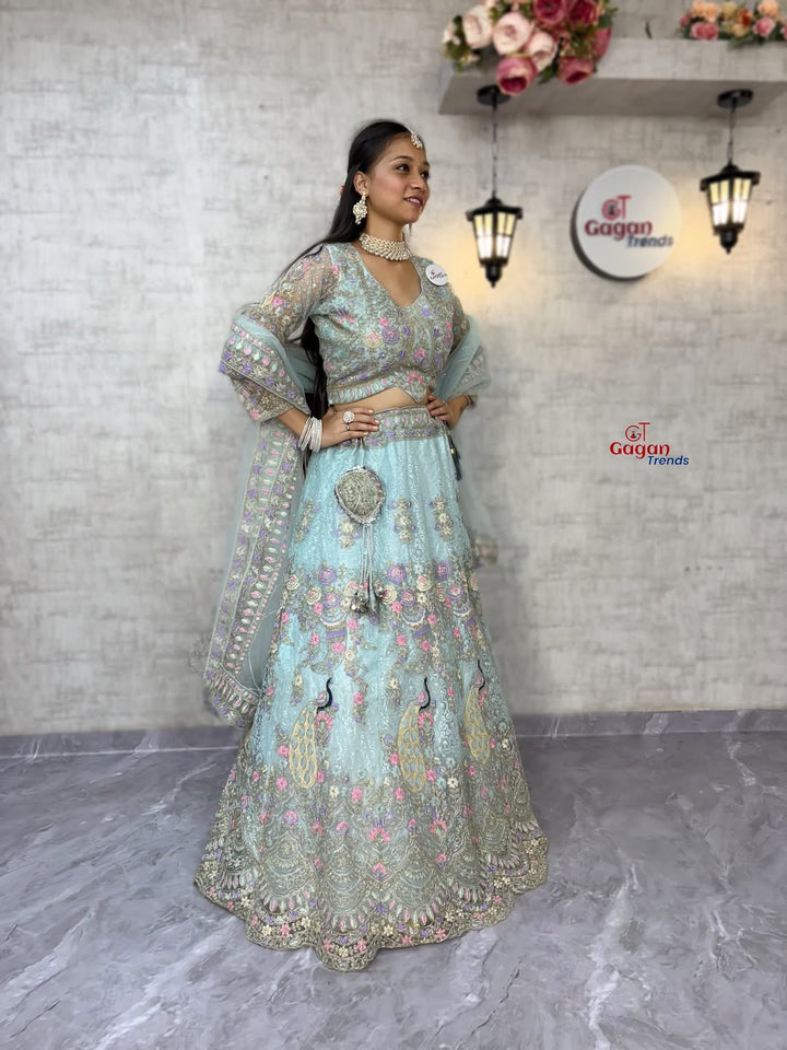 premium Lehenga Coding Sequins work and designer blouse perfect fit for you