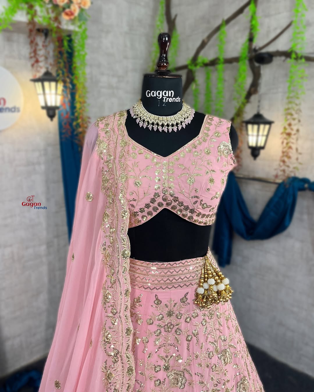 Gorgeous Faux Georgette Lehenga with Sequins Embroidery – A Must-Have for Festive Glam!